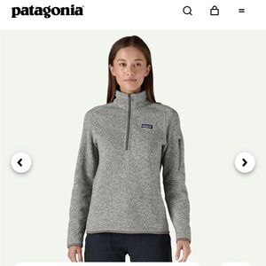 Patagonia Heathered Gray Better Sweater 1/4 Zip